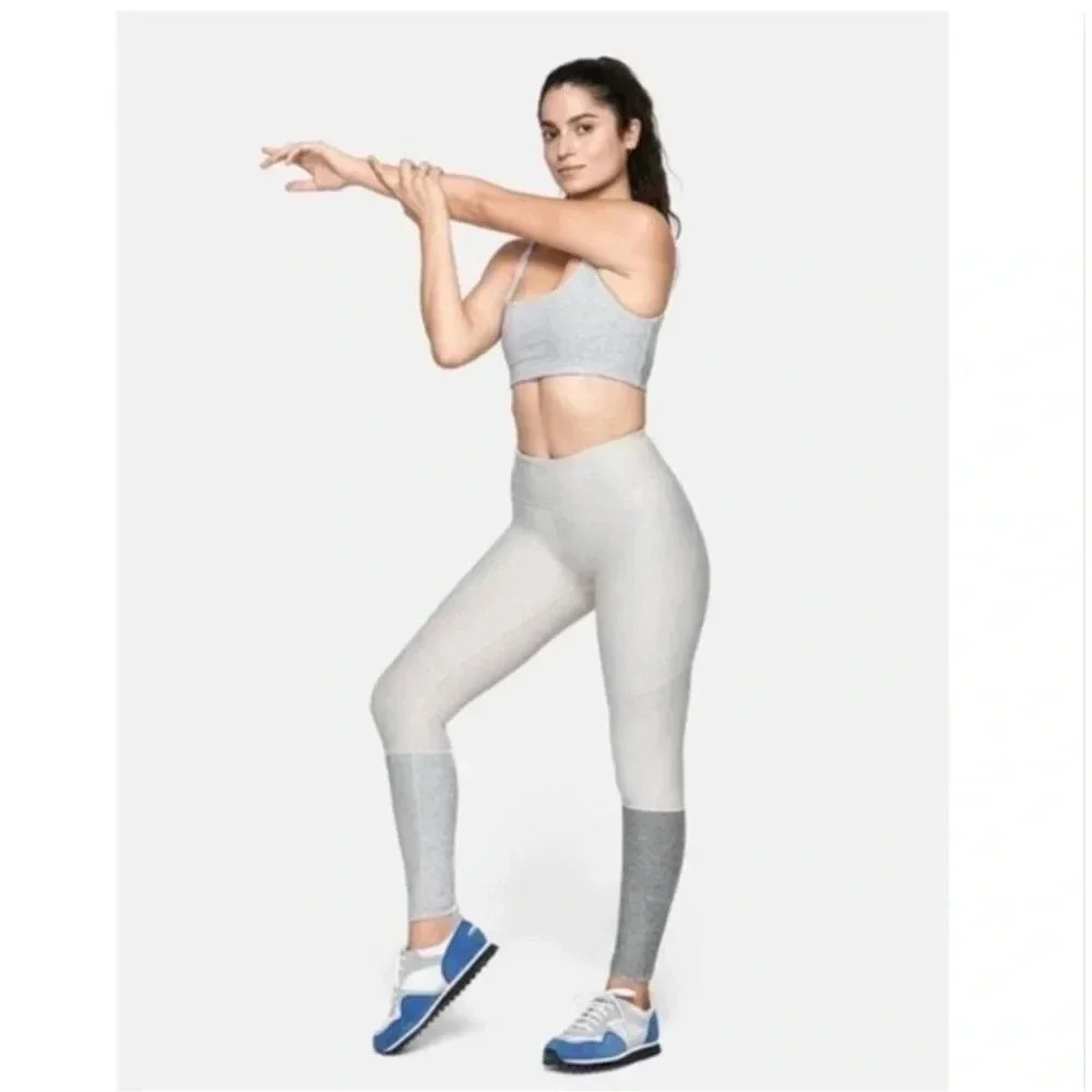 Outdoor Voices Dipped 7/8 Leggings Oatmeal & Grey // Size M